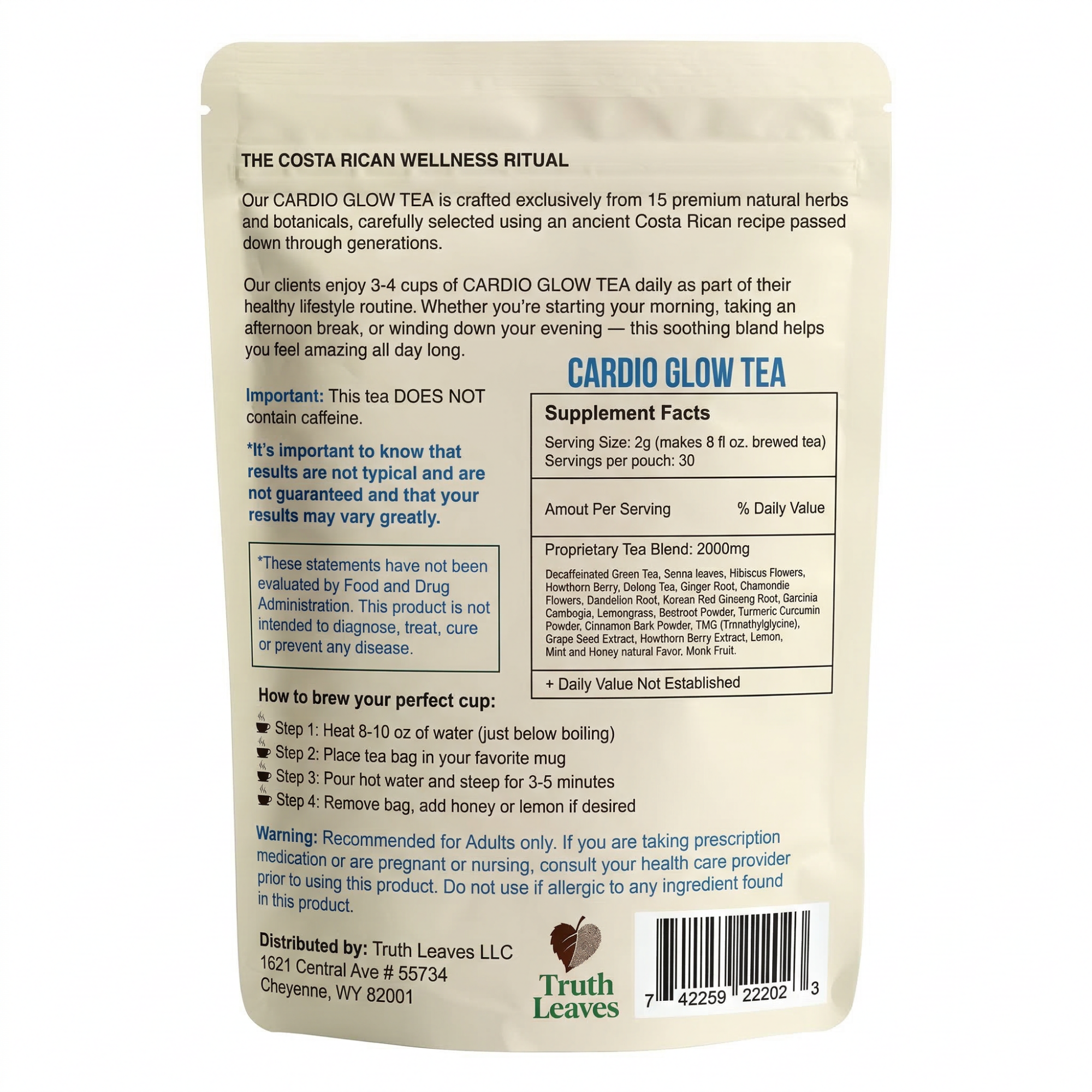 Truth Leaves Cardio Glow Tea